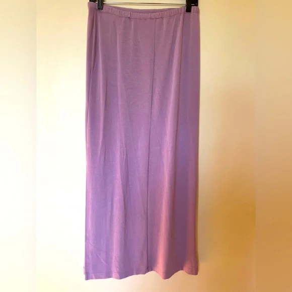 Vintage Tailor B. Moss Long Lavender Skirt with Side Slits Size Medium - Picture 4 of 5